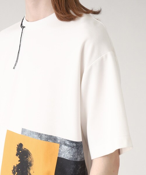 tk.TAKEO KIKUCHI（ティーケータケオキクチ）の「◆ネガポートレートギミックTシャツ（Tシャツ/カットソー・メンズ・ホワイト/ブラック・01/02/03）」の8枚目の写真