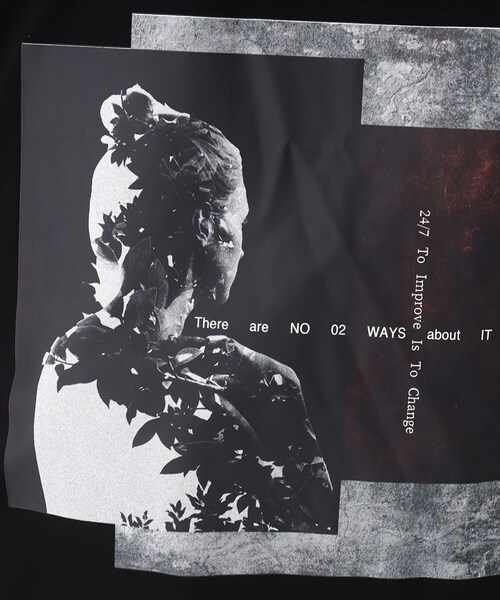 tk.TAKEO KIKUCHI（ティーケータケオキクチ）の「◆ネガポートレートギミックTシャツ（Tシャツ/カットソー・メンズ・ホワイト/ブラック・01/02/03）」の10枚目の写真