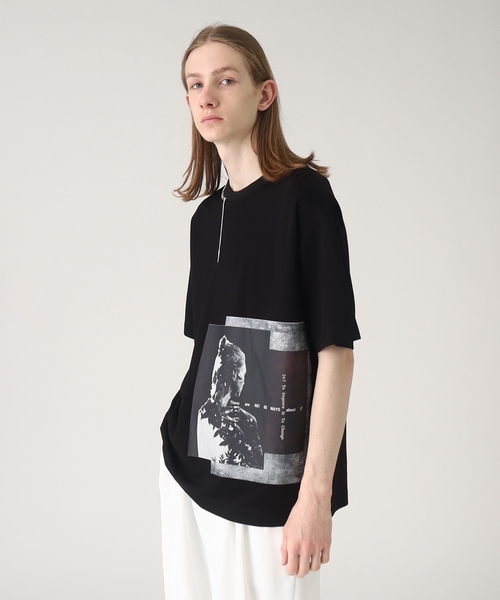 tk.TAKEO KIKUCHI（ティーケータケオキクチ）の「◆ネガポートレートギミックTシャツ（Tシャツ/カットソー・メンズ・ホワイト/ブラック・01/02/03）」の11枚目の写真