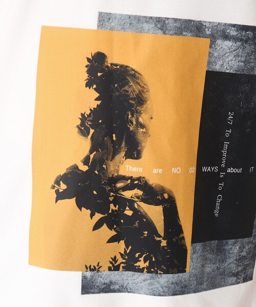 tk.TAKEO KIKUCHI（ティーケータケオキクチ）の「◆ネガポートレートギミックTシャツ（Tシャツ/カットソー・メンズ・ホワイト/ブラック・01/02/03）」の14枚目の写真