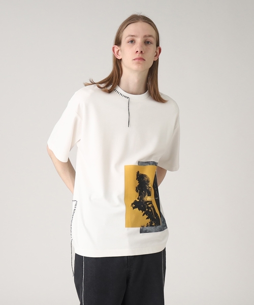 tk.TAKEO KIKUCHI（ティーケータケオキクチ）の「◆ネガポートレートギミックTシャツ（Tシャツ/カットソー・メンズ・ホワイト/ブラック・01/02/03）」の15枚目の写真