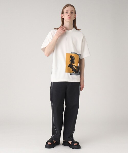 tk.TAKEO KIKUCHI（ティーケータケオキクチ）の「◆ネガポートレートギミックTシャツ（Tシャツ/カットソー・メンズ・ホワイト/ブラック・01/02/03）」の17枚目の写真