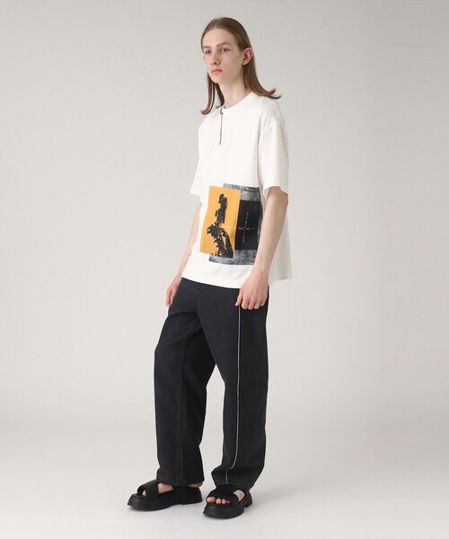 tk.TAKEO KIKUCHI（ティーケータケオキクチ）の「◆ネガポートレートギミックTシャツ（Tシャツ/カットソー・メンズ・ホワイト/ブラック・01/02/03）」の18枚目の写真
