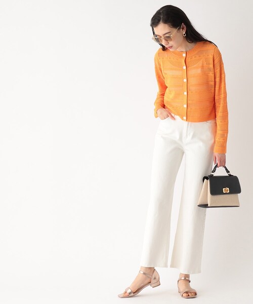 OPAQUE.CLIP（オペークドットクリップ）の「◆バンブーひねりミニショルダー（ショルダーバッグ・レディース・オフホワイト/ブラック系1・00）」の5枚目の写真