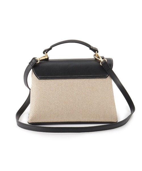 OPAQUE.CLIP（オペークドットクリップ）の「◆バンブーひねりミニショルダー（ショルダーバッグ・レディース・オフホワイト/ブラック系1・00）」の13枚目の写真