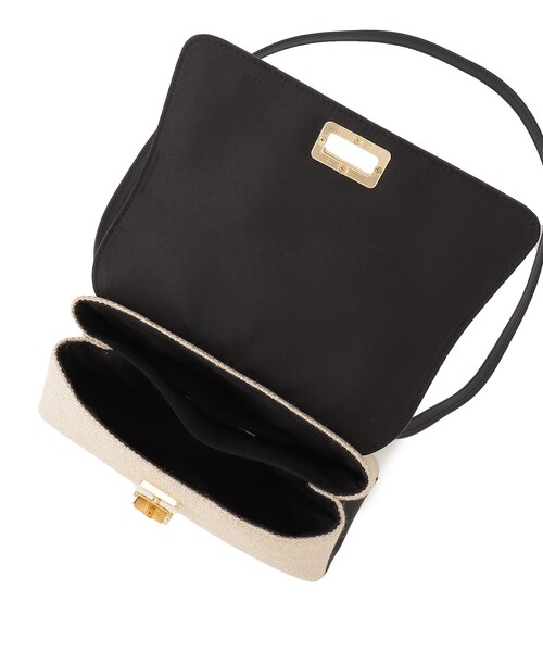 OPAQUE.CLIP（オペークドットクリップ）の「◆バンブーひねりミニショルダー（ショルダーバッグ・レディース・オフホワイト/ブラック系1・00）」の19枚目の写真