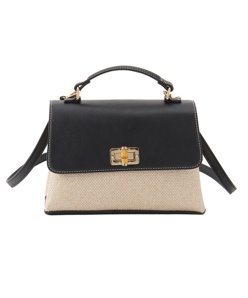 OPAQUE.CLIP（オペークドットクリップ）の「◆バンブーひねりミニショルダー（ショルダーバッグ・レディース・オフホワイト/ブラック系1・00）」の20枚目の写真