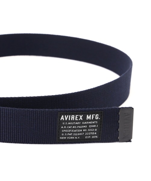 AVIREX（アヴィレックス）の「《直営店限定》MILITARY BELT / ミリタリー ベルト / AVIREX / アヴィレックス（ベルト・メンズ・ベージュ/ブラック/エンジ/ネイビー/オレンジ/オリーブ系・F）」の9枚目の写真