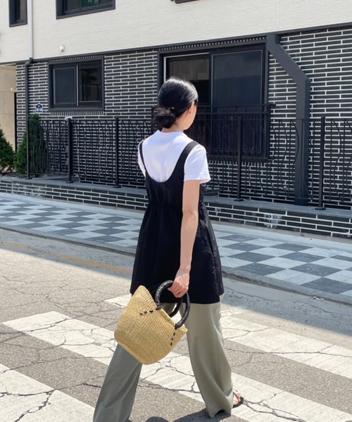 ウエスト絞りナイロンタンクミニワンピ（ワンピース）｜Didot