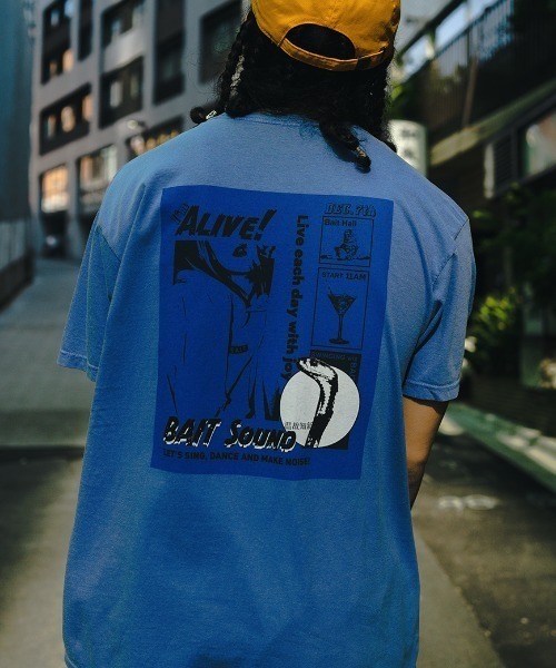 BAIT(ベイト)の「BAIT バックプリント 半袖Tシャツ/ポスター 235-BAT-TEE-006(Tシャツ/カットソー・メンズ・ホワイト/グレー/ブルー・LARGE/X-LARGE/MEDIUM)」の14枚目の写真