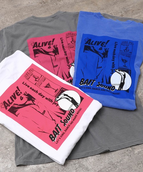 BAIT(ベイト)の「BAIT バックプリント 半袖Tシャツ/ポスター 235-BAT-TEE-006(Tシャツ/カットソー・メンズ・ホワイト/グレー/ブルー・LARGE/X-LARGE/MEDIUM)」の17枚目の写真