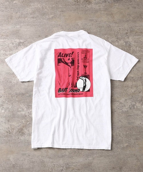 BAIT(ベイト)の「BAIT バックプリント 半袖Tシャツ/ポスター 235-BAT-TEE-006(Tシャツ/カットソー・メンズ・ホワイト/グレー/ブルー・LARGE/X-LARGE/MEDIUM)」の15枚目の写真
