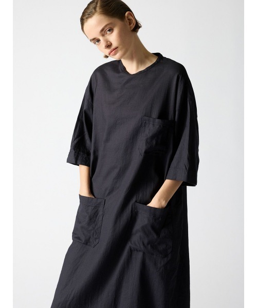 mizuiroind（ミズイロインド）の「mizuiro ind ポケットデザインボックスワンピース（ワンピース・レディース・ホワイト系その他2/ブルー/キナリ/ネイビー/ブラック・FREE）」の17枚目の写真