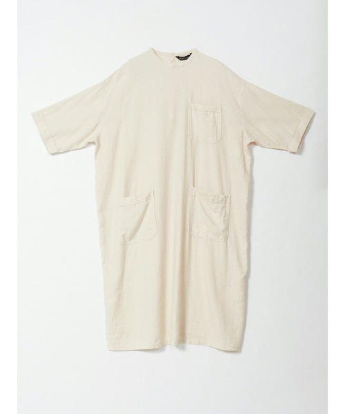 mizuiroind（ミズイロインド）の「mizuiro ind ポケットデザインボックスワンピース（ワンピース・レディース・ホワイト系その他2/ブルー/キナリ/ネイビー/ブラック・FREE）」の19枚目の写真