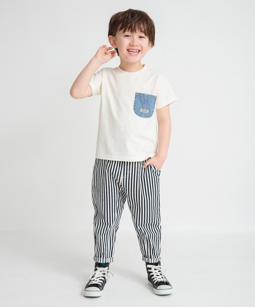 BRANSHES(ブランシェス)の「ガーデナーテーパードツイルパンツ_BRANSHES(ブランシェス)(チノパンツ・キッズ・ネイビー/レッド/ブラック/その他/グリーン/ベージュ/ロイヤルブルー・100/110/120/150/130/140/90/160)」の10枚目の写真