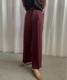 AMERI アメリ ヴィンテージ　赤　ハイウエスト　ストレートパンツ Ameri（アメリ）の「2TUCKS STRAIGHT PANTS（その他パンツ