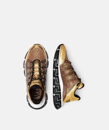 VERSACE オールオーバー グレカ スニーカー ブラウン バロッコ グレカ スニーカー ブラック,ブラウン | VERSACE JP