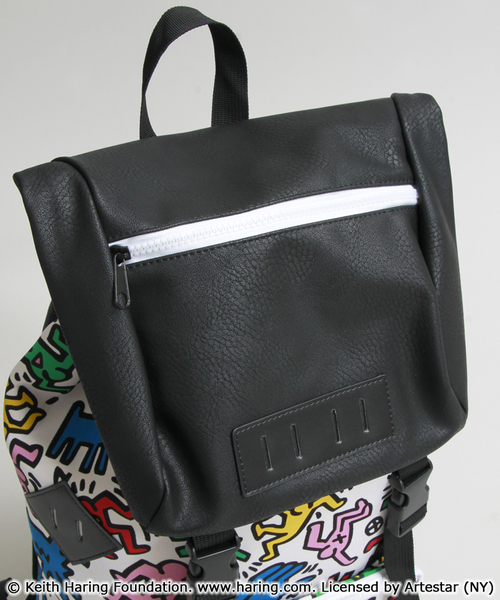Keith Haring（キース・ヘリング）の「∴WEGO/Keith Haring(キースヘリング)バックパック（バックパック/リュック・メンズ・ホワイト/ブラック/マルチ・FREE）」の16枚目の写真