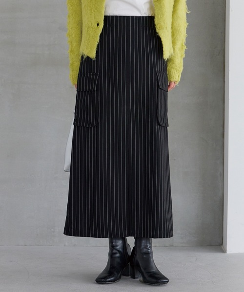 LAVEANGE（ラビアンジェ）の「ピンストライプタイトスカート（スカート