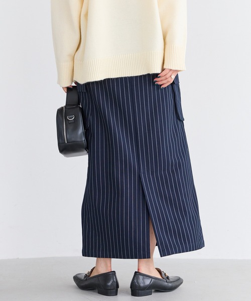 LAVEANGE（ラビアンジェ）の「ピンストライプタイトスカート（スカート