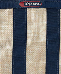 レスポ LG BAMBOO BOOK TOTEラフィアストライプディープシー LeSportsac（レスポートサック）の「LG BAMBOO BOOK TOTE