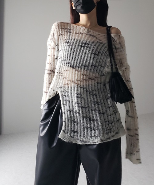 me+em select（ミームセレクト）の「※※【 ４size／２color 】ドロストフェイクレザーボリュームワイドパンツ（その他パンツ・レディース・アイボリー/ブラック・X-LARGE/LARGE/MEDIUM/SMALL）」の21枚目の写真