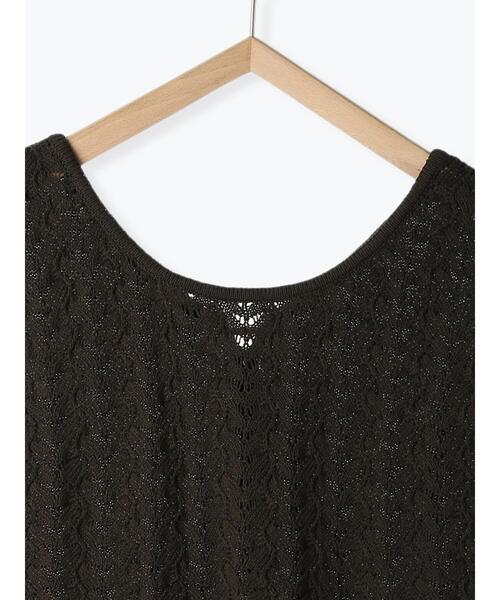 Samansa Mos2（サマンサ モスモス）の「前後着透かし柄ベスト（ベスト・レディース・チャコールグレー/ブラウン/ベージュ・F）」の12枚目の写真