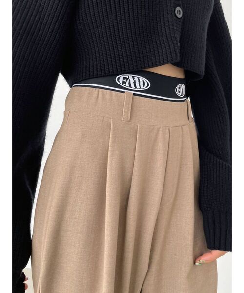 EMODA（エモダ）の「レイヤードローパンツ（その他パンツ・レディース・グレー/ホワイト/ブラック/ベージュ・MEDIUM/SMALL）」の6枚目の写真