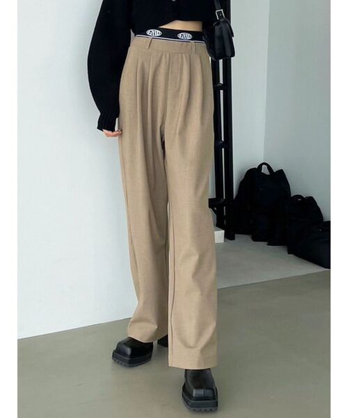 EMODA（エモダ）の「レイヤードローパンツ（その他パンツ・レディース・グレー/ホワイト/ブラック/ベージュ・MEDIUM/SMALL）」の18枚目の写真