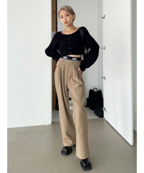 EMODA（エモダ）の「レイヤードローパンツ（その他パンツ・レディース・グレー/ホワイト/ブラック/ベージュ・MEDIUM/SMALL）」の19枚目の写真