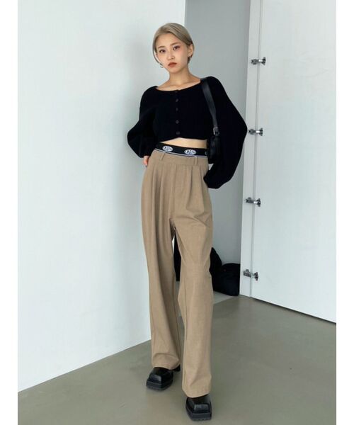 EMODA（エモダ）の「レイヤードローパンツ（その他パンツ・レディース・グレー/ホワイト/ブラック/ベージュ・MEDIUM/SMALL）」の22枚目の写真