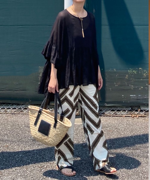 CORNERS by KR（コーナーズバイケーアール）の「かごバッグ（かごバッグ・レディース・ブラック・FREE）」の3枚目の写真