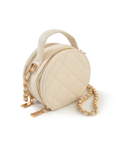 Re:EDIT（リエディ）の「[BAG COLLECTION]キルティングステッチサークルミニショルダーバッグ（ショルダーバッグ・レディース・ブラック/ホワイト・FREE）」の13枚目の写真