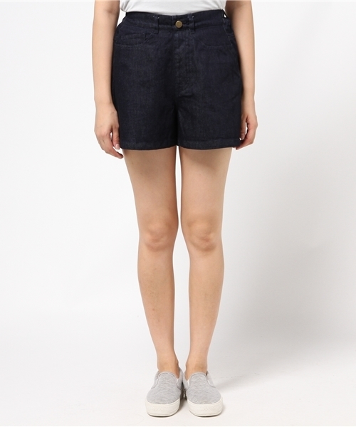 Chico（チコ）の「イージーデニムキュロットPT（その他パンツ・レディース・ネイビー・FREE）」の2枚目の写真