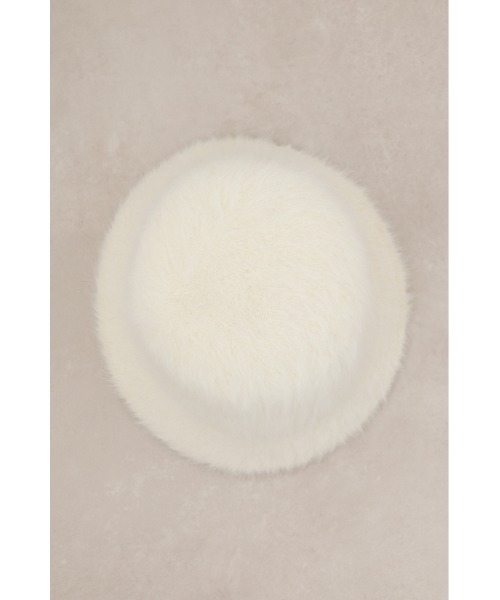 AZUL by moussy（アズールバイマウジー）の「シャギーバケットハット（ハット・レディース・ブラック/アイボリー・FREE）」の5枚目の写真