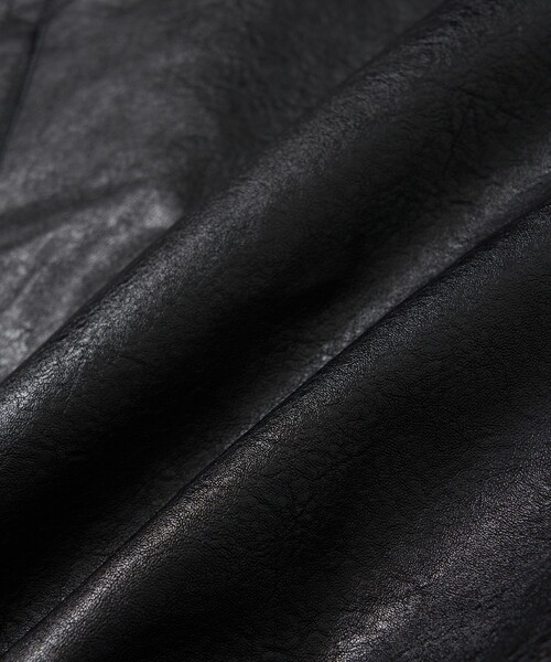 FREAK'S STORE(フリークスストア)の「FREAK’S STORE/フリークスストア フェイクレザーボアベスト/合皮(ベスト・メンズ・ブラック・MEDIUM/LARGE)」の3枚目の写真