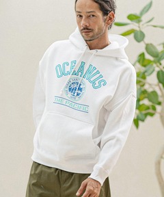 PRINT OVER HOODIE プリント オーバー フーディ パーカー 秋服