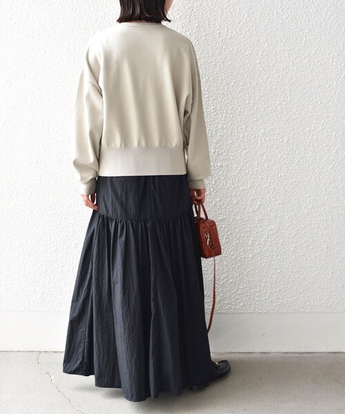 SHIPS(シップス)の「【WEB限定】〈手洗い可能〉サガラ 刺繍 ロゴ ニット(ニット/セーター・レディース・ライトグレー/ネイビー/ブラウン系・ONE SIZE)」の20枚目の写真