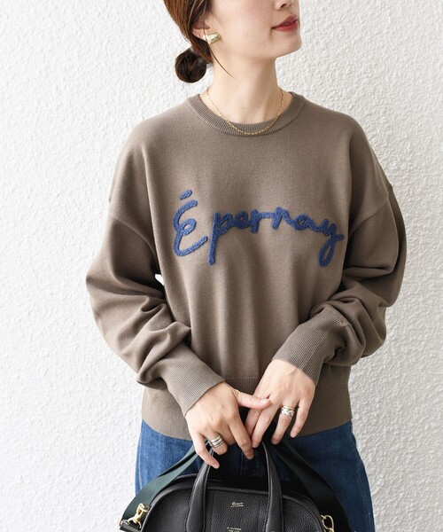 SHIPS（シップス）の「【WEB限定】〈手洗い可能〉サガラ 刺繍 ロゴ