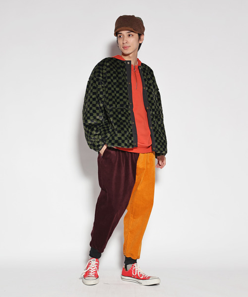 ALDIES(アールディーズ)の「Rib Pants / リブパンツ(その他パンツ・メンズ・ネイビー/マルチ/ブラウン×イエロー・LARGE/X-LARGE/MEDIUM/SMALL)」の12枚目の写真