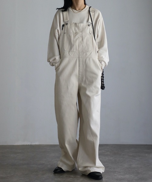 ap retro(アプレトロ)の「オーバーオール(サロペット/オーバーオール・レディース・オフホワイト・FREE)」の1枚目の写真