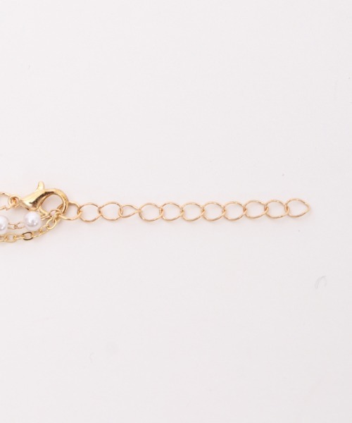 axes femme POETIQUE（アクシーズファムポエティック）の「ハートチャーム２連ネックレス（ネックレス・レディース・ゴールド・FREE）」の7枚目の写真