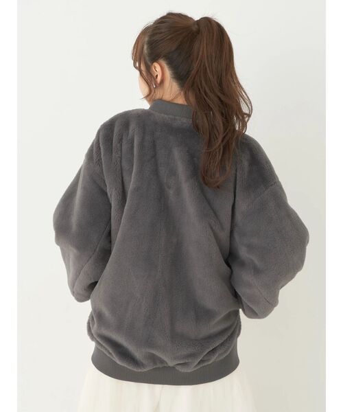 earth music&ecology(アースミュージックアンドエコロジー)の「リバーシブルMA-1(MA-1・レディース・アイボリー/ブラック/カーキ・M/L)」の10枚目の写真