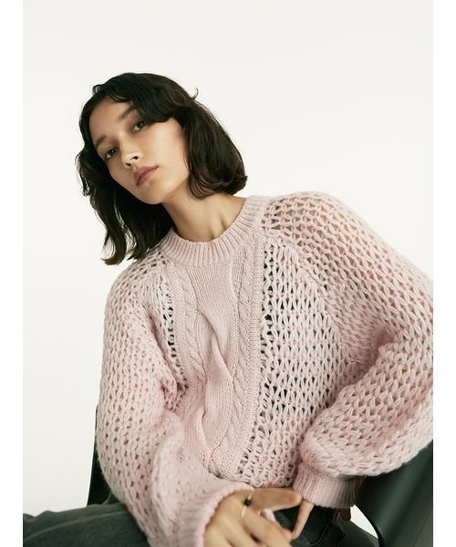 styling スタイリング ハンドケーブルニットプルオーバー styling/（スタイリング）の「ハンドケーブルニットプルオーバー