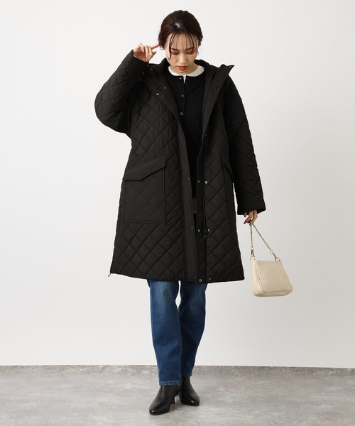 BARNYARDSTORM（バンヤードストーム）の「BARNYARDSTORM / 2WAY中綿ブルゾン【WEB限定Lサイズ】（ダウンジャケット/コート・レディース・ネイビー/ブラック・2/0/1）」の3枚目の写真