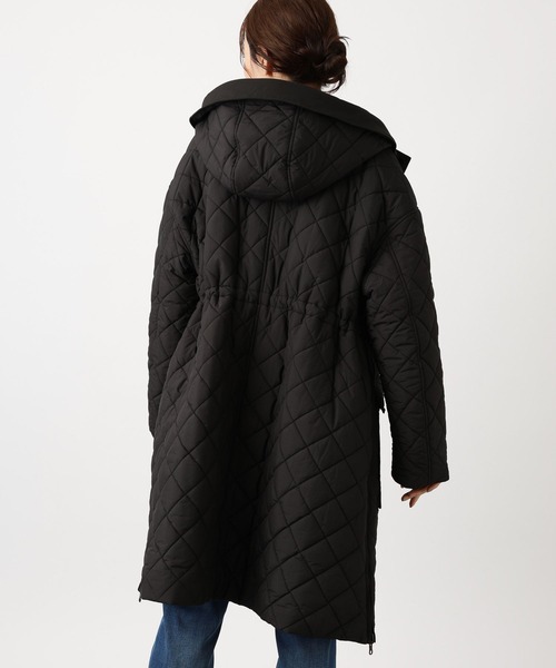 BARNYARDSTORM（バンヤードストーム）の「BARNYARDSTORM / 2WAY中綿ブルゾン【WEB限定Lサイズ】（ダウンジャケット/コート・レディース・ネイビー/ブラック・2/0/1）」の4枚目の写真