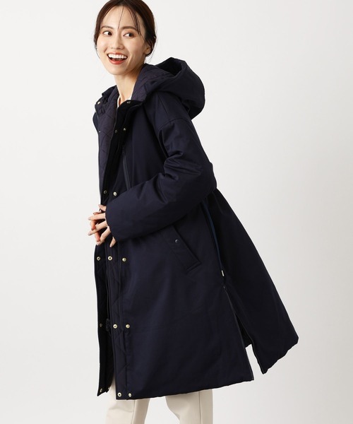 BARNYARDSTORM（バンヤードストーム）の「BARNYARDSTORM / 2WAY中綿ブルゾン【WEB限定Lサイズ】（ダウンジャケット/コート・レディース・ネイビー/ブラック・2/0/1）」の6枚目の写真