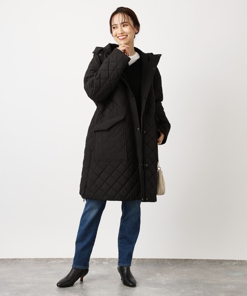 BARNYARDSTORM（バンヤードストーム）の「BARNYARDSTORM / 2WAY中綿ブルゾン【WEB限定Lサイズ】（ダウンジャケット/コート・レディース・ネイビー/ブラック・2/0/1）」の9枚目の写真