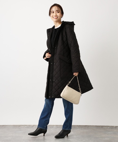 BARNYARDSTORM（バンヤードストーム）の「BARNYARDSTORM / 2WAY中綿ブルゾン【WEB限定Lサイズ】（ダウンジャケット/コート・レディース・ネイビー/ブラック・2/0/1）」の10枚目の写真