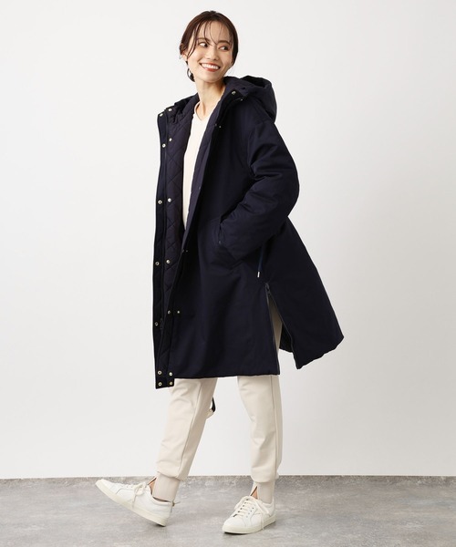 BARNYARDSTORM（バンヤードストーム）の「BARNYARDSTORM / 2WAY中綿ブルゾン【WEB限定Lサイズ】（ダウンジャケット/コート・レディース・ネイビー/ブラック・2/0/1）」の15枚目の写真